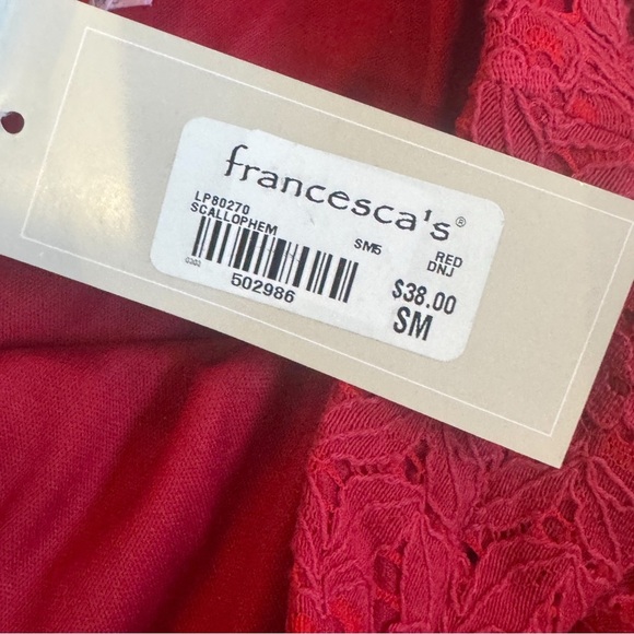 NWT Francescas boutique Alya lace scallloped hem shorts ❤️ - Picture 6 of 7